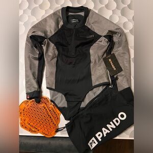 Pando moto body suit, size L, new gray color